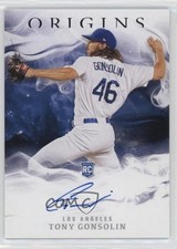 2020 Panini Chronicles Origins Signatures Tony Gonsolin #6 Auto 1cx3