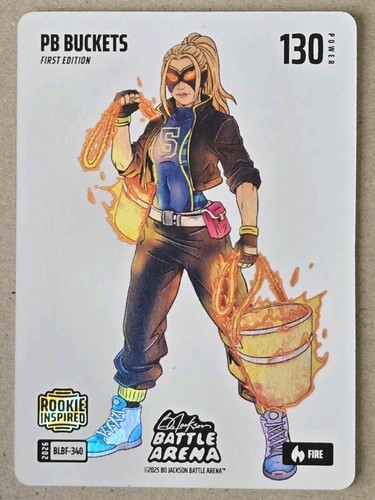 PB BUCKETS 2026 BO JACKSON BATTLE ARENA WHITE FIRE BLIZZARD BATTLE FOIL BLBF-340