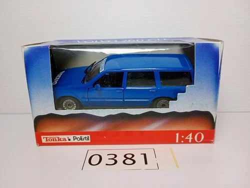 TONKA POLISTIL 1:40 Volvo 760 Estate Wagon Blue Mint Boxed banger racing ?