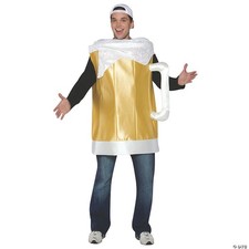 Rasta Imposta Beer Mug Costume , Gold, One Size - One Size Fits Most