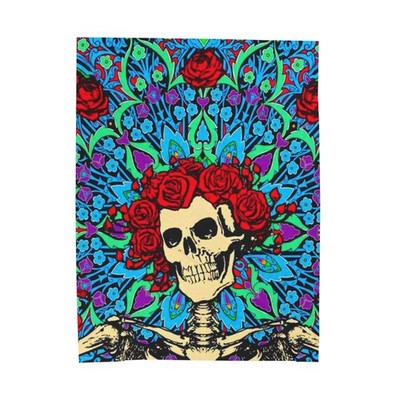 Grateful Dead Bertha Velveteen Plush Blanket 