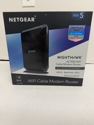 NEW NETGEAR Nighthawk AC1900 WiFi Cable Modem Router C7000 - DOCSIS 3.0