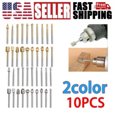 Tungsten Carbide Rotary Burr Bit Set 1/8" Cutting Carving Burrs for Dremel Tool
