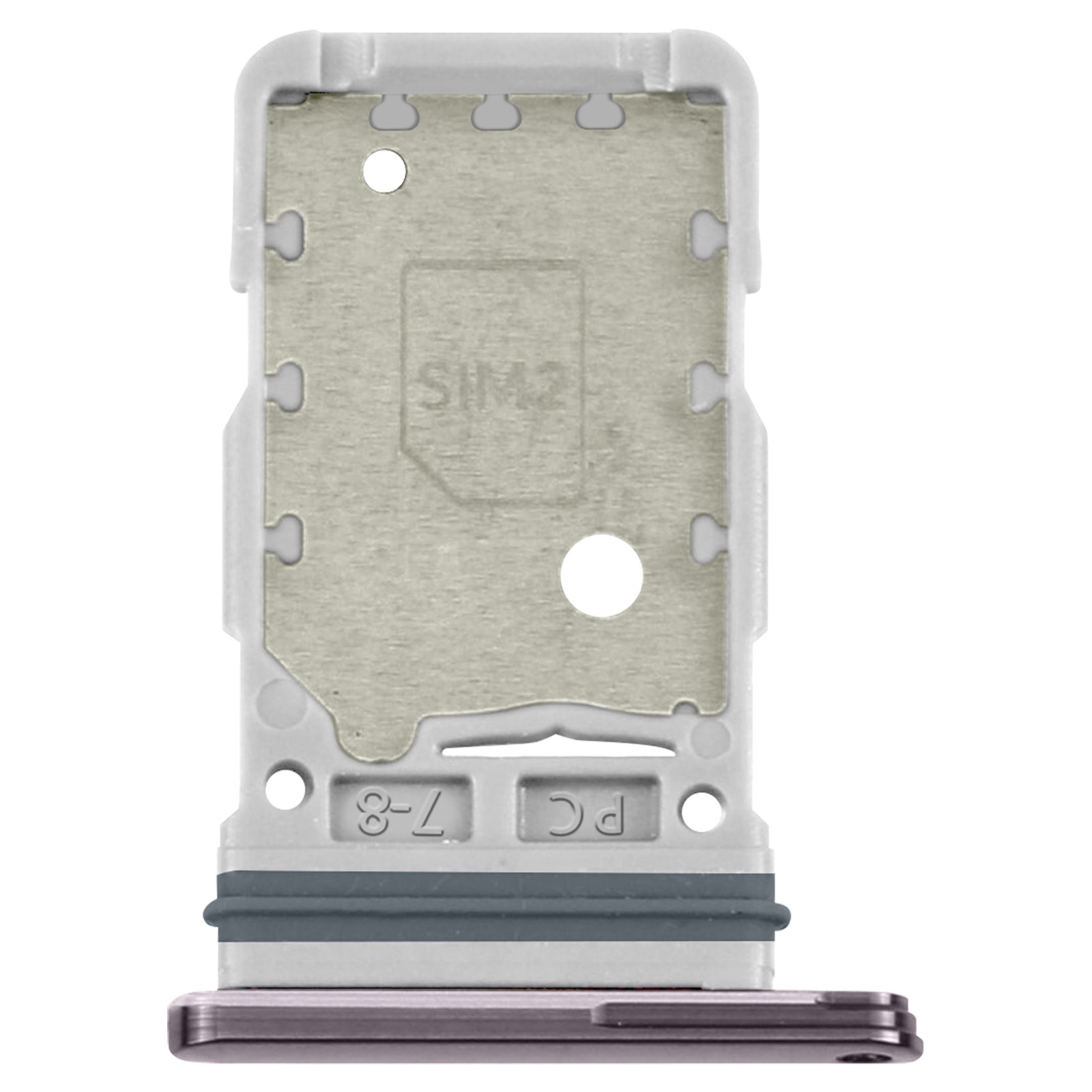 Plateau carte SIM Galaxy S23 Ultra original en couleur lavande pour tiroir de remplacement