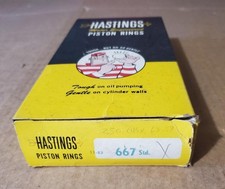 Hastings 667 Standard Bore 1963- 230 250 6 Cyl Chevy. Open Box Only 5 Pistons