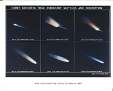 1974 NASA Comet Kohoutek Looked To Skylab 4 Crew  8 x 10 photo