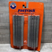 NEW - Lionel 6-12032 4-pack of O Gauge FasTrack 10" Straight Track Sections