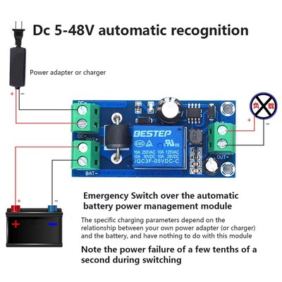 Power Failure Automatic/Switch Battery UPS Controller Board DC5V-48V