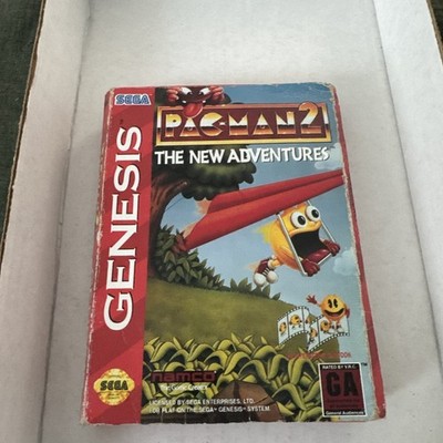 Pac-Man 2 The New Adventures Sega Genesis, 1994, CIB Cardboard box Variant