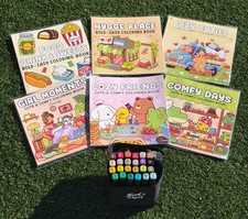 Bundle: Coloring Book  Set 24 Markers