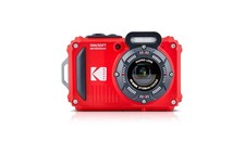 Cámara de agua Kodak Pixpro WPZ2 roja para tomar fotos y cámara de video zoom