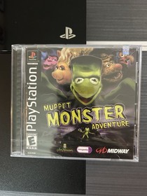 Muppet Monster Adventure : PlayStation 1 PS1 BLACK LABEL NEW Y-SEALED w/Hang Tab