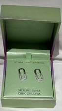 Olivia And Jackson Sterling Silver Cubic Zirconia Earrings