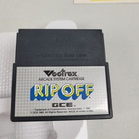 Rip Off for Vectrex CIB Complete Box Insert Manual Overlay In Protective Cover