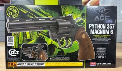 Academy 1:1 Scale Spring Power Airsoft Magnum 6mm BB Blaster Toy Colt Python 357