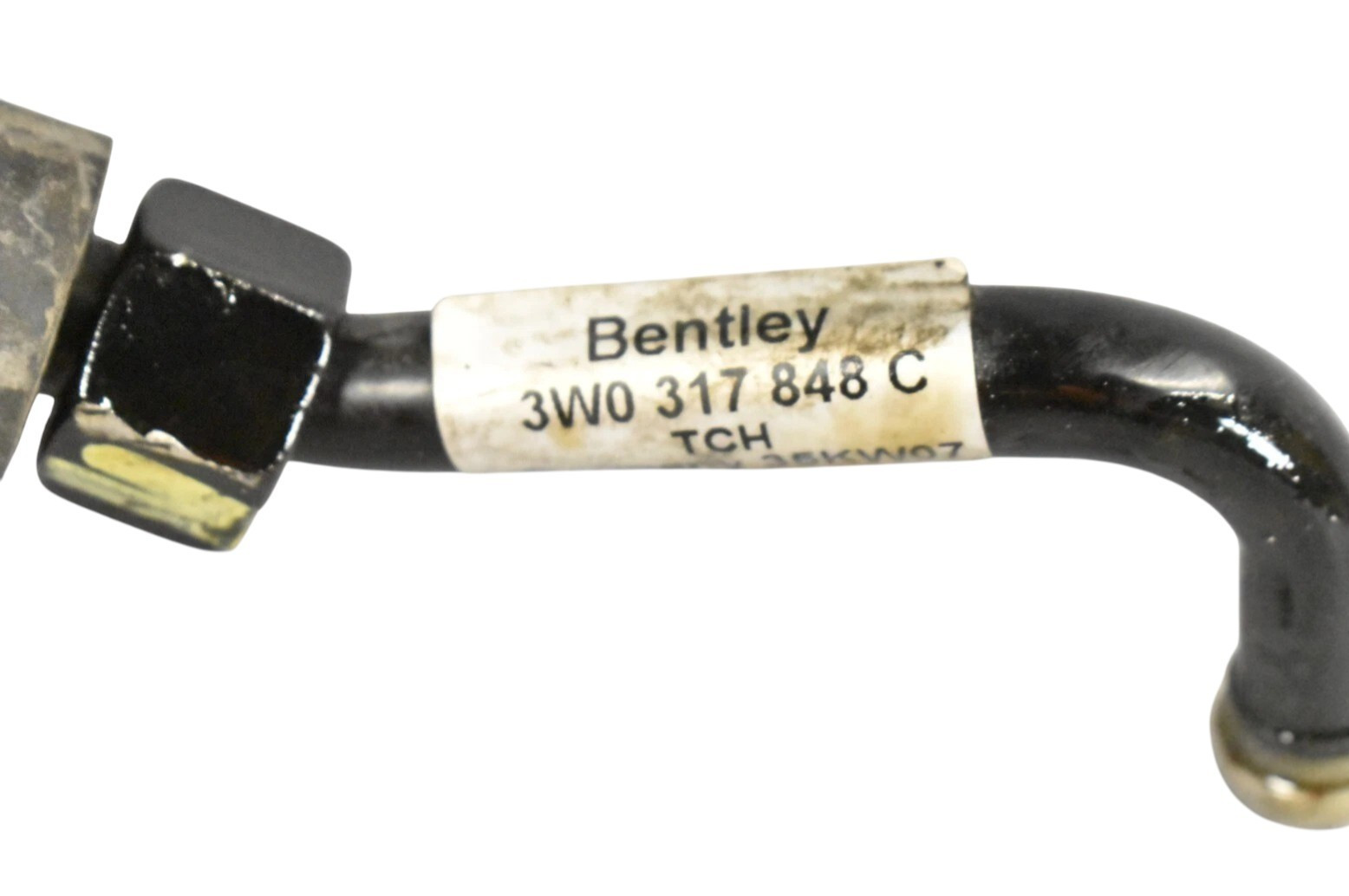 03-13 Bentley Continental Transmission Oil Cooling Pipe Line Hose 3W0317848C Oem