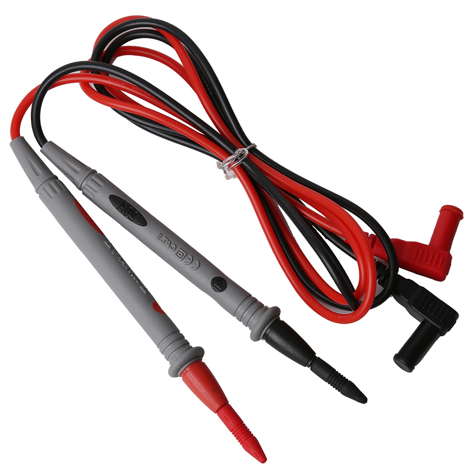 2pcs AC/DC 1000V Silicone Multimeter Test Leads Probe Test Pen Electrician