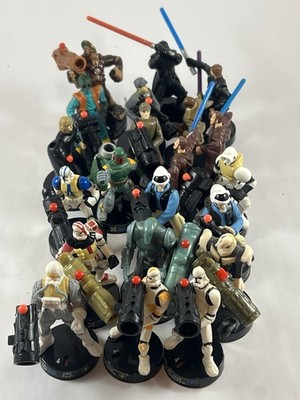 Hasbro 2005 Star Wars Attacktix Lot of 21