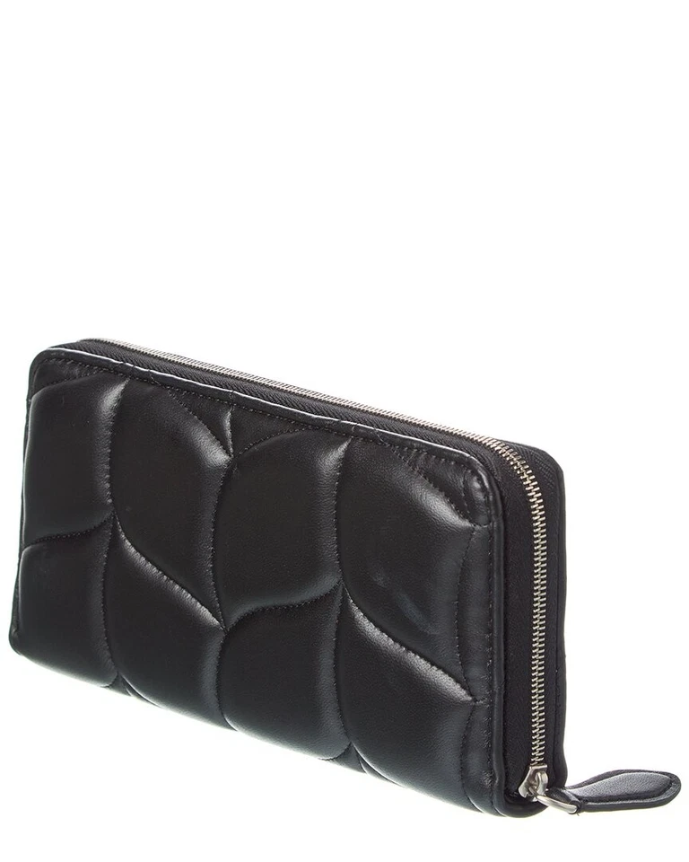 Cartera para mujer Mulberry Softie de cuero con cremallera alrededor negra Foto 2 de 4