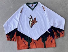 Vintage Phoenix Coyotes Jersey Size XL White Kachina K1 Hockey Minor League ?