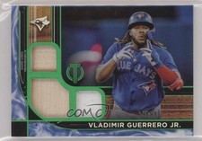 2022 Topps Tribute Triple Relics Green 63/99 Vladimir Guerrero Jr #TTR-VGJ tf4