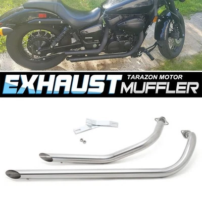 pour HONDA VT750 Shadow Des tuyaux d' échappement Silencieux VT 750 400 VT400 - Photo 1/4