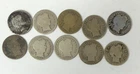 Lot of 10 Mixed Year Barber Dime - 90% Silver  - USBDU010