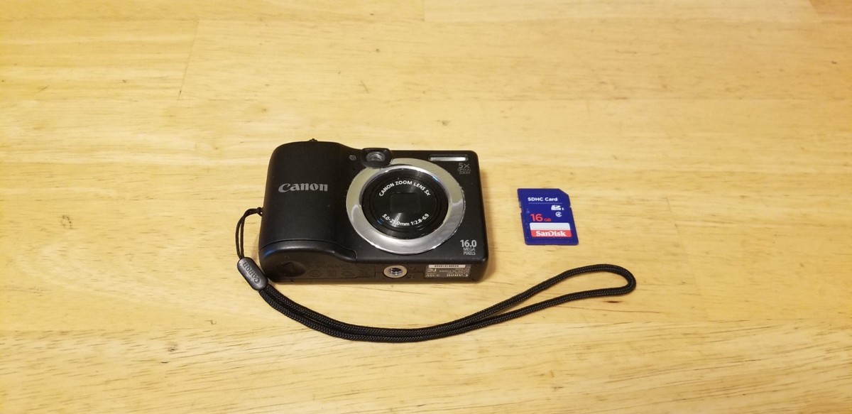 Canon Powershot A1400 HD 16.0MP Digital Camera Tested Works w 16gb