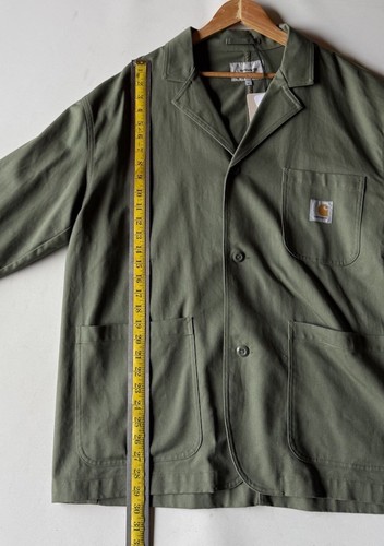 Carhartt WIP Midland Blazer Men Extra Large Green Long Sleeve Cotton Jacket New - Picture 9 of 11
