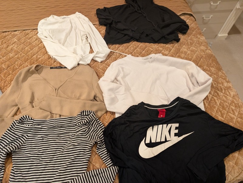Lot Teen Girl Tops Sweater Clothes Large Size 6 - 7