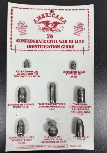 Americana 76 Civil War Bullet Identification Guide Reference Booklet