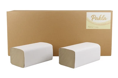 ENPACK Papierhandtücher 10.000 Blatt in Grau ZZ-Falz 25x23 Falthandtücher 1-lagig