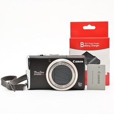 Good condition Canon PowerShot SX200 IS Black Compact digital camera with high z