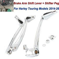 Kit de brazo de freno CNC palanca de cambios con clavija de cambio para Harley Touring Road Glide 14-24