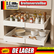 Breitenverstellbare Teleskopschublade Schrank...