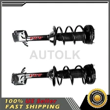 Pair FCS Rear Struts Shocks Coil Springs Fits 2002 2003 Subaru Impreza