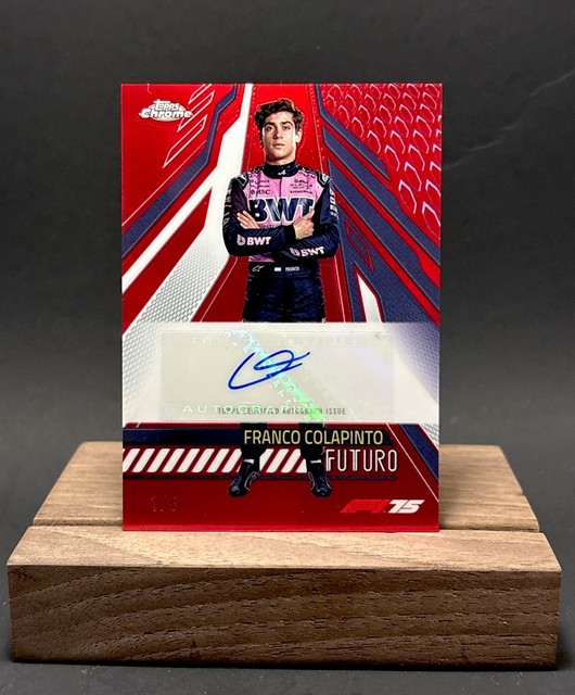2025 Topps Chrome F1 75th Franco Colapinto Futuro Red Refractor 1/5 SSP Case Hit