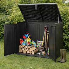 Olsen & Smith Garden Shed | 775L Waterproof Garden Storage Box with Lid | Small