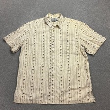 Columbia Shirt Adult Small Brown Button Up Hiking Hawaiian Beach Outdoors Men