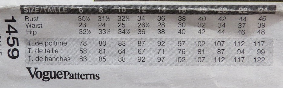 Vogue 1459 Misses jacket, pants, and top pattern, 8, 10, 12, Calvin Klein, uncut thumbnail 3