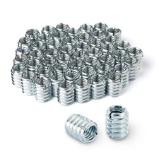 50 Pcs 3/8”-16 Threaded Inserts for Wood | Nut, Screw Inserts, Suitable Hardwood