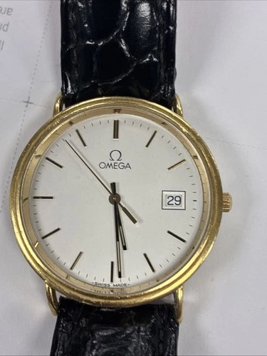 Omega Seamaster Jubilee 18kt 750 Solid Gold Omega Quartz  White Face