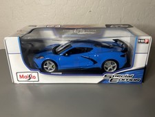 Maisto 1:18 2020 Chevrolet Corvette Stingray Coupe Blue Special Edition Boxed