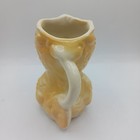 Yellow 1940s American Bisque Pottery Co. Bird Creamer Pitcher With Gold Trim  — photo 8