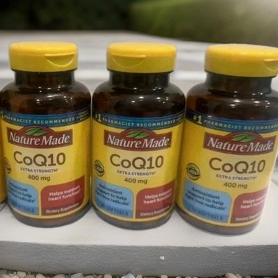 Nature Made CoQ10 Extra Strength 400mg 90 Softgels Total 270 Ct  Exp 2028