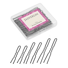 U Shaped Hair Pins Black Assorted Sizes 150Pcs Long Small Bobby Pin Wedding Updo