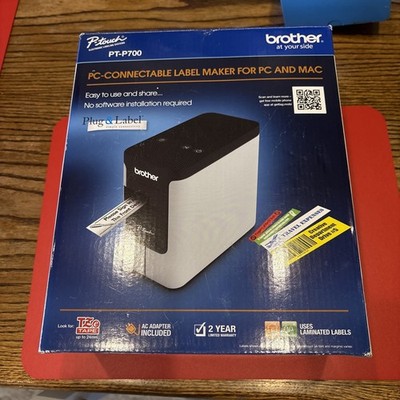 Brother P-Touch PTP700 30 mm/s Print Speed PC-Connectable Label Printer New