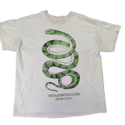 Young Thug Snake Slime Lord T-Shirt Mens Large Tan Thugger Slim Lorrd 