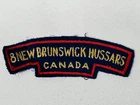 WW2 8th NEW BRUNSWICK Hussars Canada Military Army Shoulder Title Badge