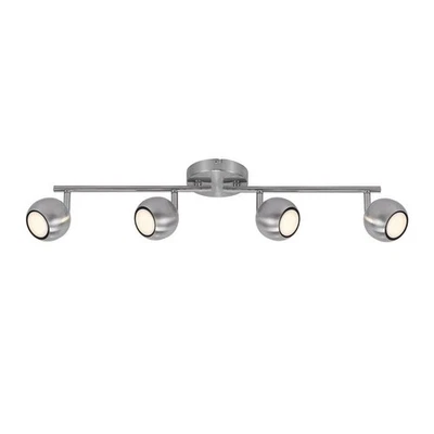Nordlux LED Deckenstrahler Chicago Stahl gebürstet 4 x 4,6W GU10 1380lm warmweiß - Bild 1 von 2